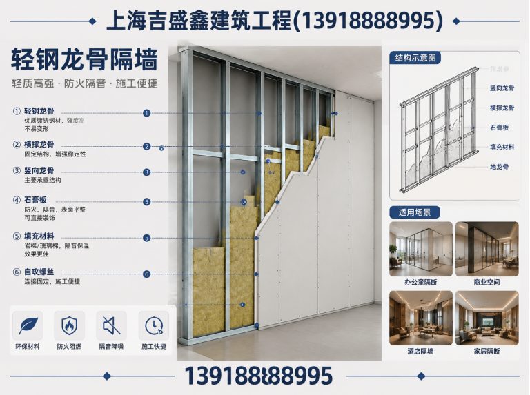 静安区上海隔墙施工展示图